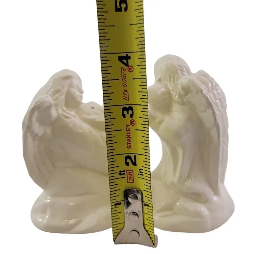 Vintage McConnell Talus Collectible Ceramic Angels Salt & Pepper Shaker Set
